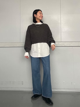 川副優佳さん（レディース・164cm）の冬コーディネート