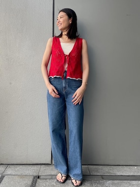 川副優佳さん（レディース・164cm）の春コーディネート