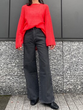 川副優佳さん（レディース・164cm）の冬コーディネート