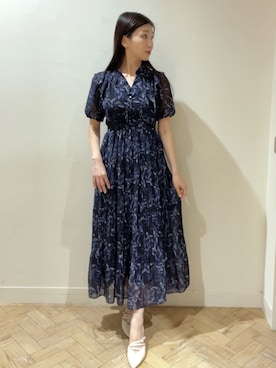 「MERCURYDUO（マーキュリーデュオ）のアイテム（シューズ）」を使った、金井祐子さん（レディース・162cm）の夏コーディネート