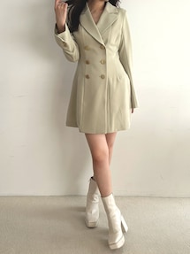 フィット&フレアジャケットワンピース｜マーキュリーデュオ