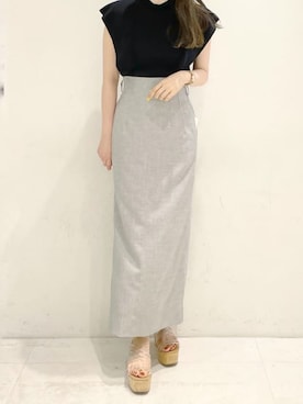 「アイテム（サンダル、その他）」を使った、eriさん（レディース・158cm）の夏コーディネート