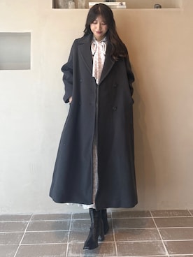 「アイテム（チェスターコート）」を使った、eriさん（レディース・158cm）の夏コーディネート