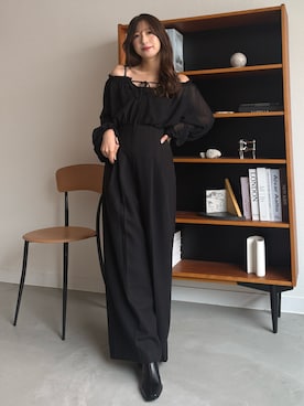 「アイテム（ワンピース/ドレス）」を使った、eriさん（レディース・158cm）の秋コーディネート