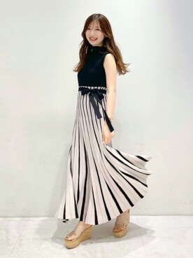 「アイテム（サンダル、その他）」を使った、eriさん（レディース・158cm）の春コーディネート