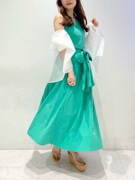 「アイテム（サンダル、その他）」を使った、eriさん（レディース・158cm）の春コーディネート