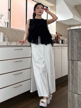 「MERCURYDUO（マーキュリーデュオ）のアイテム（その他）」を使った、eriさん（レディース・158cm）の春コーディネート