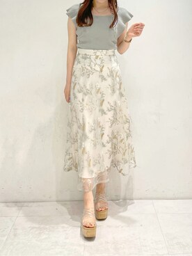 「アイテム（サンダル、その他）」を使った、eriさん（レディース・158cm）の春コーディネート