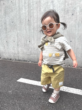 「アイテム（サングラス）」を使った、☆cocco☆さん（キッズ・80cm）の春コーディネート