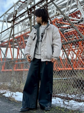 「AIVER（アイバー）のアイテム（ジャケット/アウター）」を使った、しんやさん（メンズ・172cm）の冬コーディネート