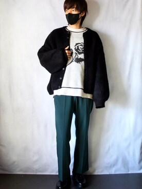 「薔薇」｜しんやさん（メンズ・172cm）の春コーディネート