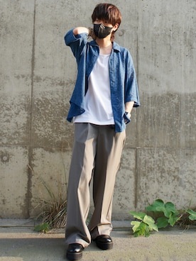 しんやさん（メンズ・172cm）の夏コーディネート