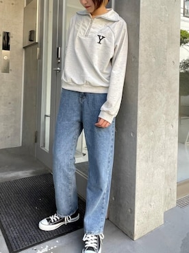 「MAISON BREEZE（メゾンブリーズ）のアイテム」を使った、shihoさん（レディース・164cm）の春コーディネート