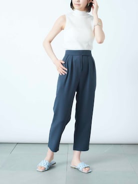 「ハイネックトップス」｜shihoさん（レディース・164cm）の夏コーディネート