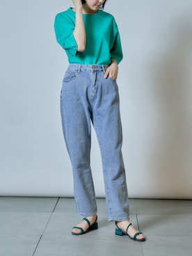 「MAISON BREEZE（メゾンブリーズ）のアイテム」を使った、shihoさん（レディース・164cm）の夏コーディネート