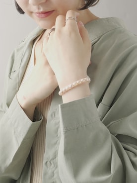 「MAISON BREEZE（メゾンブリーズ）のアイテム」を使った、shihoさん（レディース・164cm）の春コーディネート