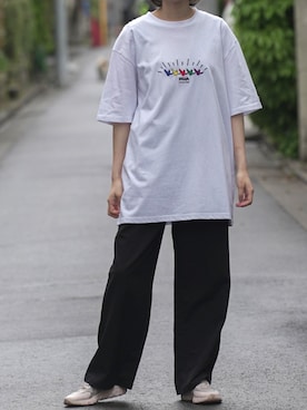 「ビックＴシャツ」｜shihoさん（レディース・164cm）の夏コーディネート