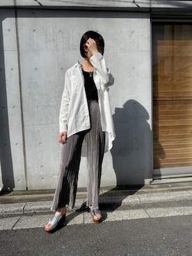 「MAISON BREEZE（メゾンブリーズ）のアイテム」を使った、shihoさん（レディース・164cm）の春コーディネート