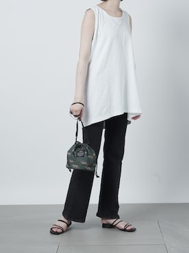 「フレアデニム」｜shihoさん（レディース・164cm）の春コーディネート