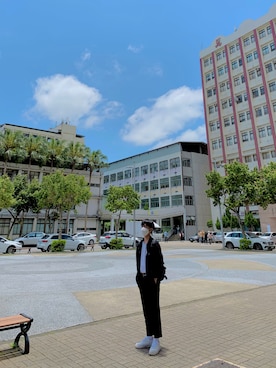 「SHOES LIKE POTTERY（シューズライクポタリー）のアイテム」を使った、duchuynh235さん（メンズ・165cm）の夏コーディネート