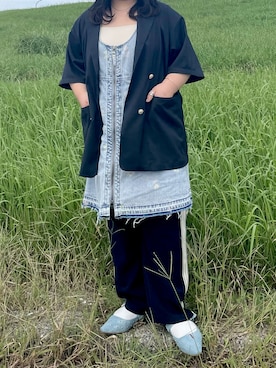 「アイテム（ドレス）」を使った、mooさん（レディース・152cm）の秋コーディネート