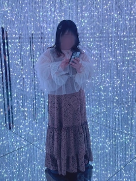 「アイテム（ワンピース/ドレス、ブラウン系）」を使った、mooさん（レディース・152cm）の夏コーディネート