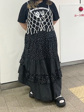 「FREAK'S STORE（フリークスストア）のアイテム（スカート）」を使った、mooさん（レディース・152cm）の夏コーディネート