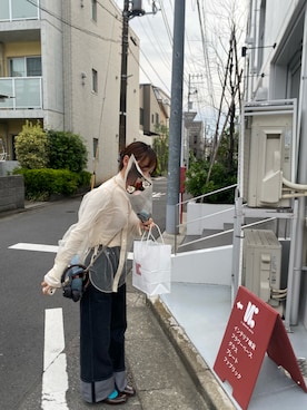「MOUSSY（マウジー）のアイテム」を使った、omuraisu🥚さん（レディース・156cm）の夏コーディネート