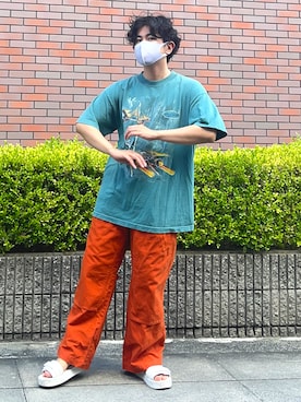 「F.U.L.L（フル）のアイテム（パンツ）」を使った、inuzaruさん（メンズ・168cm）の夏コーディネート