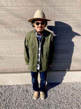 「アイテム（スリッポン）」を使った、kao.83さん（メンズ・171cm）の秋コーディネート