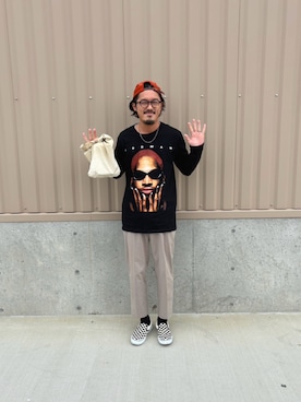 「アイテム（スリッポン）」を使った、kao.83さん（メンズ・171cm）の秋コーディネート