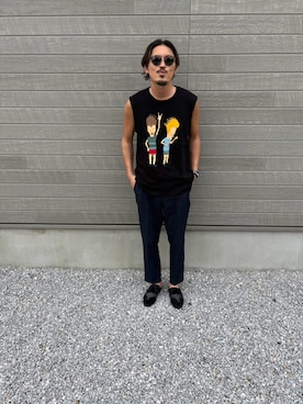 「COOTIE PRODUCTIONS（クーティープロダクションズ）のアイテム」を使った、kao.83さん（メンズ・171cm）の夏コーディネート