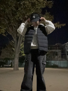 「アイテム（パーカー）」を使った、horn15さん（レディース・151cm）の秋コーディネート