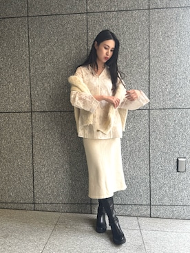 「Futier land（フューティアランド）のアイテム」を使った、　ゆいぐらむさん（骨格ストレート・レディース・170cm）の冬コーディネート