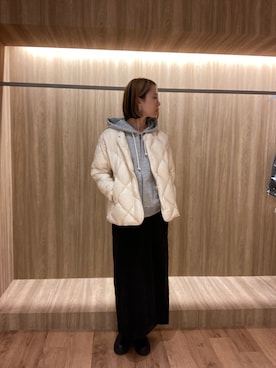 「アイテム（ダウンジャケット/コート）」を使った、ハルさん（レディース・163cm・30代）の冬コーディネート