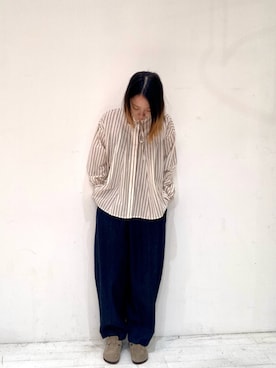 「ブラウスコーデ」｜ハルさん（レディース・163cm）の秋コーディネート