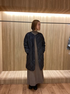 「アイテム（ダウンジャケット/コート）」を使った、ハルさん（レディース・163cm・30代）の冬コーディネート