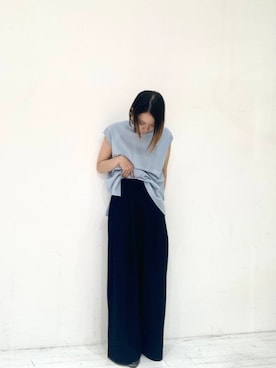 「機能性素材」｜ハルさん（レディース・163cm）の夏コーディネート