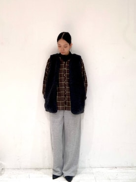 「アイテム（その他アウター）」を使った、ハルさん（レディース・163cm）の秋コーディネート