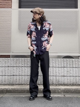 「no brand（ノーブランド）のアイテム」を使った、TOMOZO さん（メンズ・170cm）の夏コーディネート