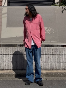 「ALDEN（オールデン）のアイテム（ドレスシューズ、ブラック系）」を使った、TOMOZO さん（メンズ・170cm）の春コーディネート