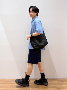 「GLOBAL WORK（グローバルワーク）のアイテム（レッグウェア）」を使った、おばさん（メンズ・166cm）の夏コーディネート