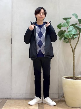 「GLOBAL WORK（グローバルワーク）のアイテム（スニーカー）」を使った、おばさん（メンズ・166cm）の秋コーディネート