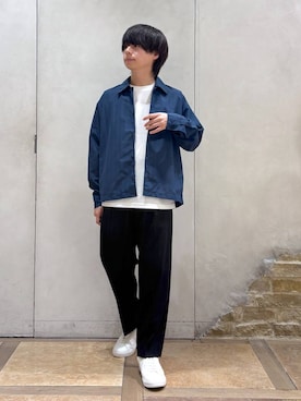 「GLOBAL WORK（グローバルワーク）のアイテム（シューズ）」を使った、おばさん（メンズ・166cm）の春コーディネート