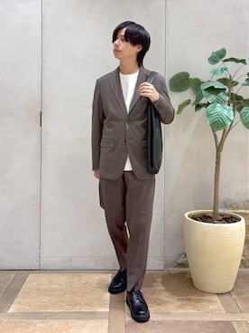 「アイテム（その他シューズ）」を使った、おばさん（メンズ・166cm）の秋コーディネート