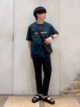 「GLOBAL WORK（グローバルワーク）のアイテム（シューズ）」を使った、おばさん（メンズ・166cm）の夏コーディネート