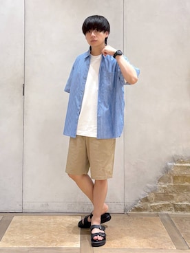 おばさん（メンズ・166cm）の夏コーディネート