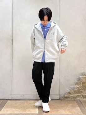 「GLOBAL WORK（グローバルワーク）のアイテム（トップス）」を使った、おばさん（メンズ・166cm）の春コーディネート