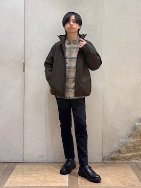 「GLOBAL WORK（グローバルワーク）のライトウォームスタンドブルゾン/451309（ブルゾン）」を使った、おばさん（メンズ・166cm）の秋コーディネート