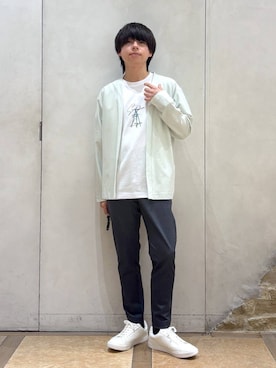 「GLOBAL WORK（グローバルワーク）のアイテム（シューズ）」を使った、おばさん（メンズ・166cm）の春コーディネート